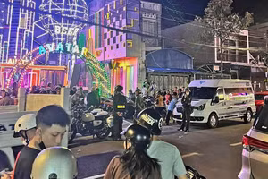 Quán nhậu Beer Avatar tại thời điểm lực lượng chức năng kiểm tra.