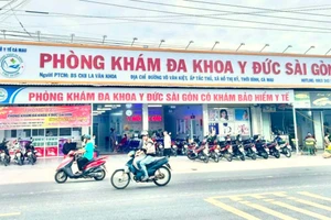 Phòng khám đa khoa Y Đức Sài Gòn nơi ông Nguyễn Xuân Hưng từng khám chữa bệnh.