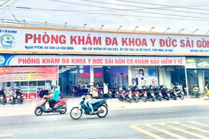 Phòng khám đa khoa Y Đức Sài Gòn nơi ông Nguyễn Xuân Hưng từng khám chữa bệnh.
