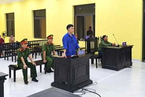 Bị cáo Bùi Minh Lợi tại phiên tòa.