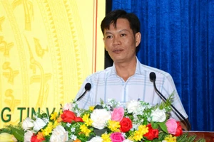 Ông Huỳnh Công Thiệu, Trưởng phòng Dân tộc, Sở Dân tộc và Tôn giáo tỉnh Cà Mau phát biểu khai mạc.