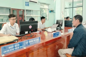 Bộ phận một cửa xã Đất Mũi, tỉnh Cà Mau.