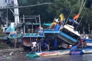 Hiện trường vụ tai nạn.