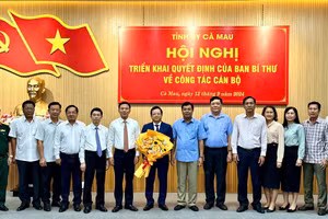 Ông Nguyễn Đức Hiển giữ chức Phó Bí thư Tỉnh ủy Cà Mau