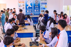 Phòng học STEM theo tiêu chuẩn quốc tế tại Trường THPT Võ Văn Kiệt.