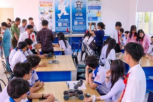 Phòng học STEM theo tiêu chuẩn quốc tế tại Trường THPT Võ Văn Kiệt.