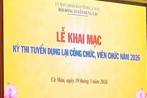 Lễ khai mạc kỳ thi tuyển dụng lại công chức, viên chức tỉnh Cà Mau.