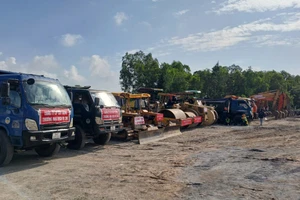 Khu vực khởi công hai dự án.