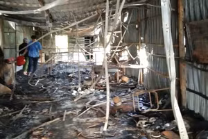 Hiện trường vụ cháy.