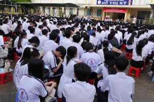 Thí sinh tham gia kỳ thi chọn vào đội tuyển học sinh giỏi.