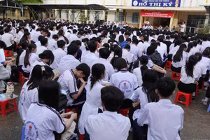 Thí sinh tham gia kỳ thi chọn vào đội tuyển học sinh giỏi.