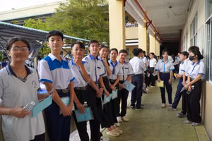 Học sinh tham dự Kỳ thi học sinh giỏi cấp tỉnh Cà Mau, năm học 2025 - 2026.