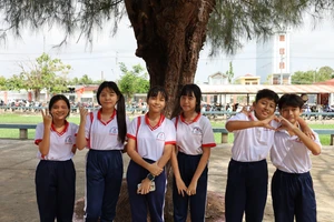 Học sinh Trường Phổ thông DTNT Bạc Liêu.