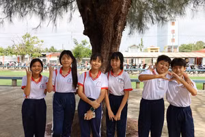 Học sinh Trường Phổ thông DTNT Bạc Liêu.
