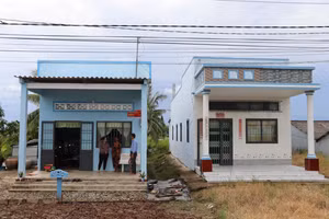 Nhiều hộ đồng bào DTTS ở xã Vĩnh Hậu được hỗ trợ nhà ở.