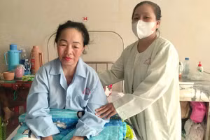 Bệnh nhân Võ Thị Tám mắc bệnh thuyên tắc phổi được cứu chữa kịp thời.