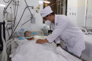 Một trường hợp đang nằm điều trị tại bệnh viện.