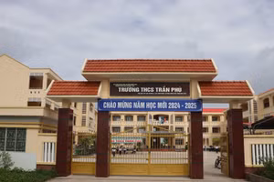 Một điểm trường đạt chuẩn quốc gia ở Cà Mau. Ảnh: Quách Mến.