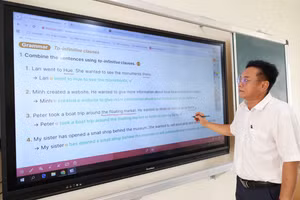 Giáo viên dạy tiếng Anh tại Trường THPT Giá Rai, Cà Mau.