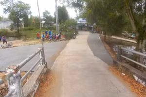 Công trình xây dựng lộ giao thông nông thôn tuyến Rạch Sao đã đưa vào sử dụng và hết hạn bảo lãnh.