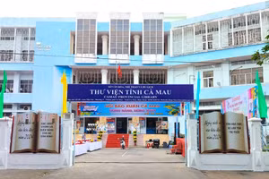 Trụ sở Thư viện tỉnh Cà Mau hiện tại. (Ảnh: Q.M)