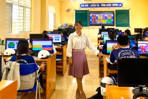 Một tiết dạy của cô Trần Thị My, giáo viên Trường THPT Bạc Liêu.