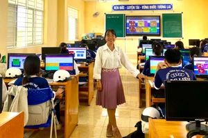 Một tiết dạy của cô Trần Thị My, giáo viên Trường THPT Bạc Liêu.