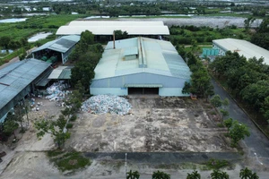 Nhà máy xử lý rác thải TP Cà Mau ngưng hoạt động nhiều tháng nay.