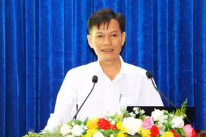 Ông Huỳnh Công Thiệu - Trưởng phòng Dân tộc, Sở Dân tộc và Tôn giáo tỉnh Cà Mau phát biểu khai mạc.