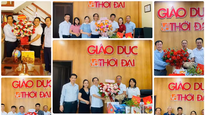 Những tình cảm trân quý của các cơ quan, đơn vị dành cho tập thể những người làm Báo Giáo dục và Thời đại thuộc Văn phòng đại diện Bắc Trung Bộ nhân dịp 21/6.