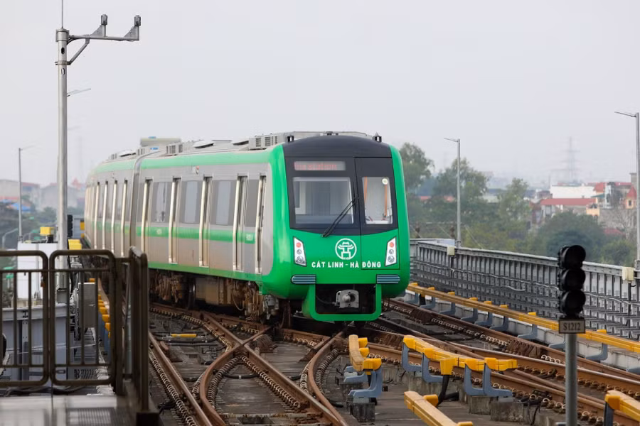 Hai tuyến tàu điện tại Hà Nội chạy xuyên Tết Nguyên đán Ất Tỵ