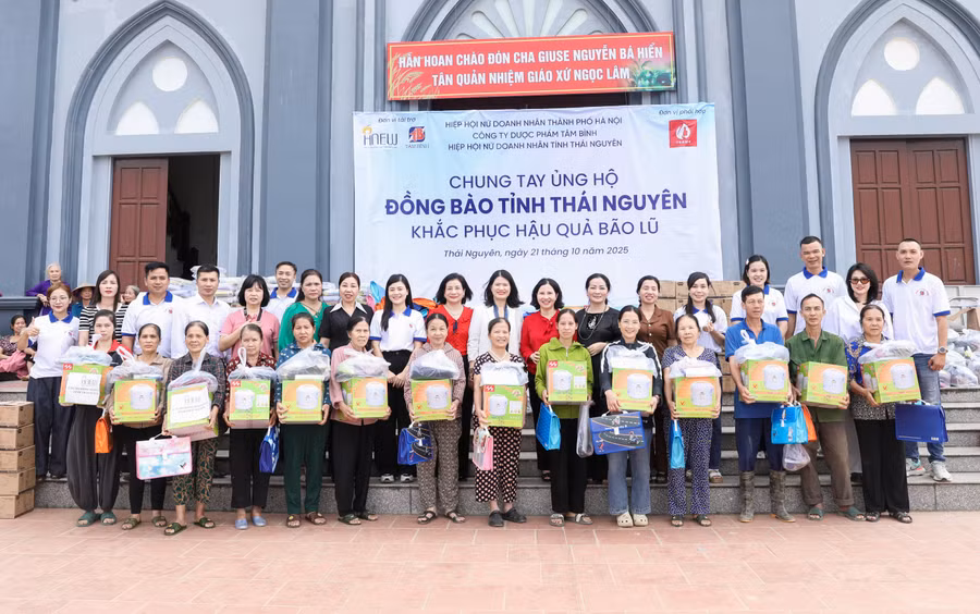 Dược phẩm Tâm Bình ủng hộ đồng bào Thái Nguyên khắc phục hậu quả bão lũ
