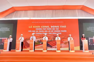 Sự kiện khởi công, động thổ xây dựng các trường biên giới. Ảnh minh họa.