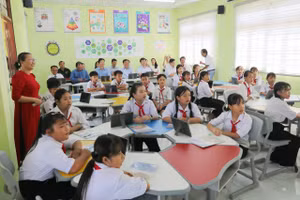 Thời gian qua, ngành Giáo dục tỉnh Đồng Tháp đẩy mạnh áp dụng khoa học công nghệ, chuyển đổi số trong trường học.