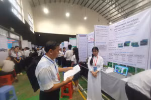 Các sản phẩm dự thi tại Cuộc thi Khoa học kỹ thuật cấp tỉnh của học sinh tỉnh Đồng Tháp.