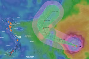 Dự báo điểm bất thường của bão Fung-Wong