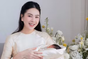 MC Mai Ngọc sinh quý tử, nhan sắc mẹ bỉm sau sinh lập tức gây 'bão’