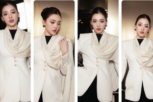 Hoa hậu Tiểu Vy gây sốt với giao diện đầy quyền lực 