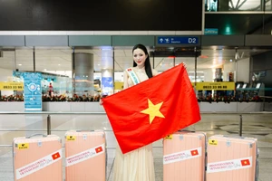 Kiều Duy rạng rỡ lên đường, lan tỏa thông điệp nhân ái đến Miss International