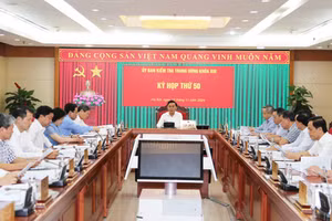 Kỳ họp thứ 50 của Ủy ban Kiểm tra Trung ương. Ảnh: UBKTTW