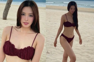 Hoa hậu Tiểu Vy khoe vóc dáng cực phẩm với bikini 