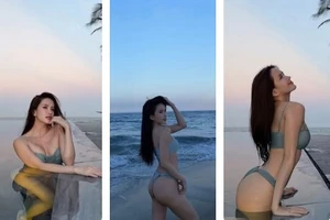 Thiều Bảo Trâm 'đốt mắt' với loạt ảnh bikini gợi cảm