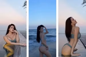 Thiều Bảo Trâm 'đốt mắt' với loạt ảnh bikini gợi cảm
