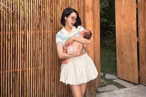 Quỳnh Lương lấy lại vóc dáng thần tốc, đẹp rạng ngời sau sinh