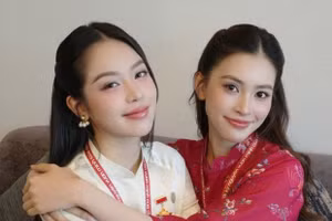 Hoa hậu Thanh Thủy, Tiểu Vy đẹp 'bất phân thắng bại' với áo dài truyền thống