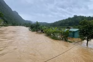Hoàn lưu bão số 3 gây mưa lớn tại vùng núi phía tây của tỉnh Nghệ An. (Ảnh minh họa)