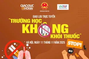 Giao lưu trực tuyến: Trường học không khói thuốc