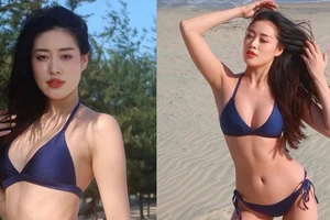 Hoa hậu Khánh Vân khoe thân hình quyến rũ hết nấc