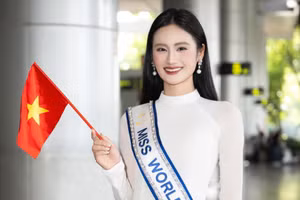 Ý Nhi rạng rỡ về nước, khép lại giấc mơ Miss World