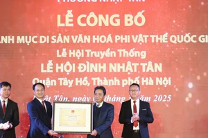 Lễ hội đình Nhật Tân được công nhận di sản văn hóa phi vật thể quốc gia